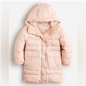 J. Crew Girls’ Cocoon Puffer Coat with PrimaLoft. Size: L. Mauve Blush.